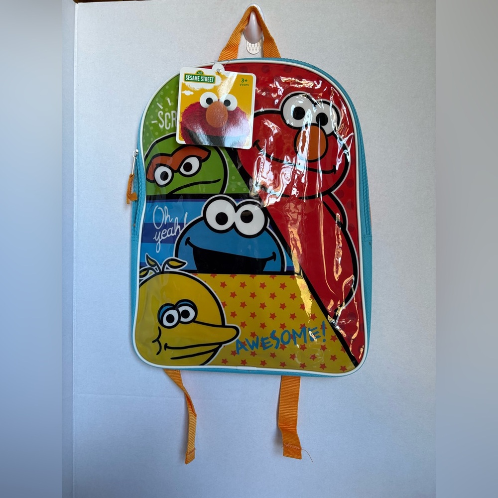 Sesame Street Kids Backpack – Elmo, Cookie Monster, Big Bird & Oscar – Preschool